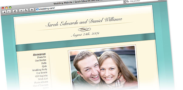 Wedding Website at eWedding.com