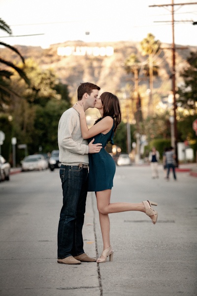 Hollywood Engagement Photo