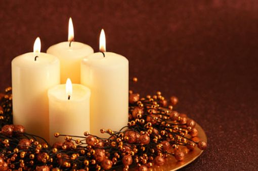 Candles with Berries