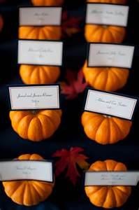 Mini Pumpkin Place Card Holders