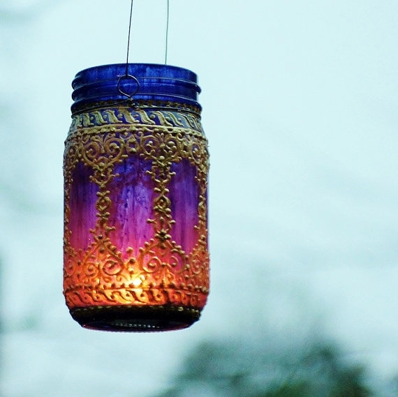 Recycled Lanterns with Mason Jars